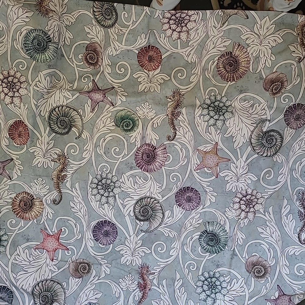 Zara Home table cloth linens sea horse NWT 59 by 98.5 NWT